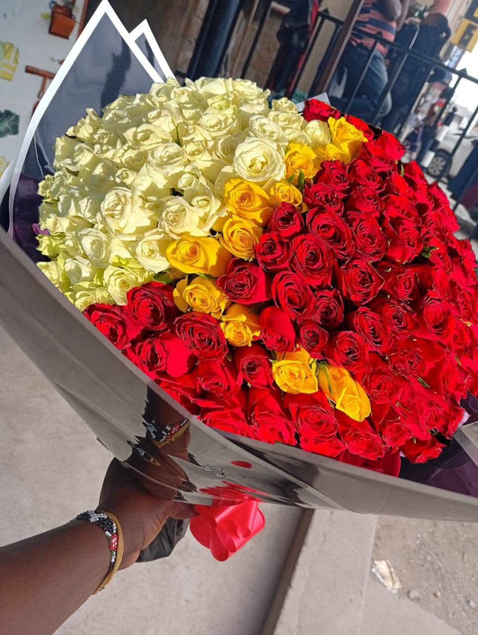 "Birthday Boy/Girl Flowers in Nairobi – Yellow, Pink & White Bouquet – Happy Paradise Florist"