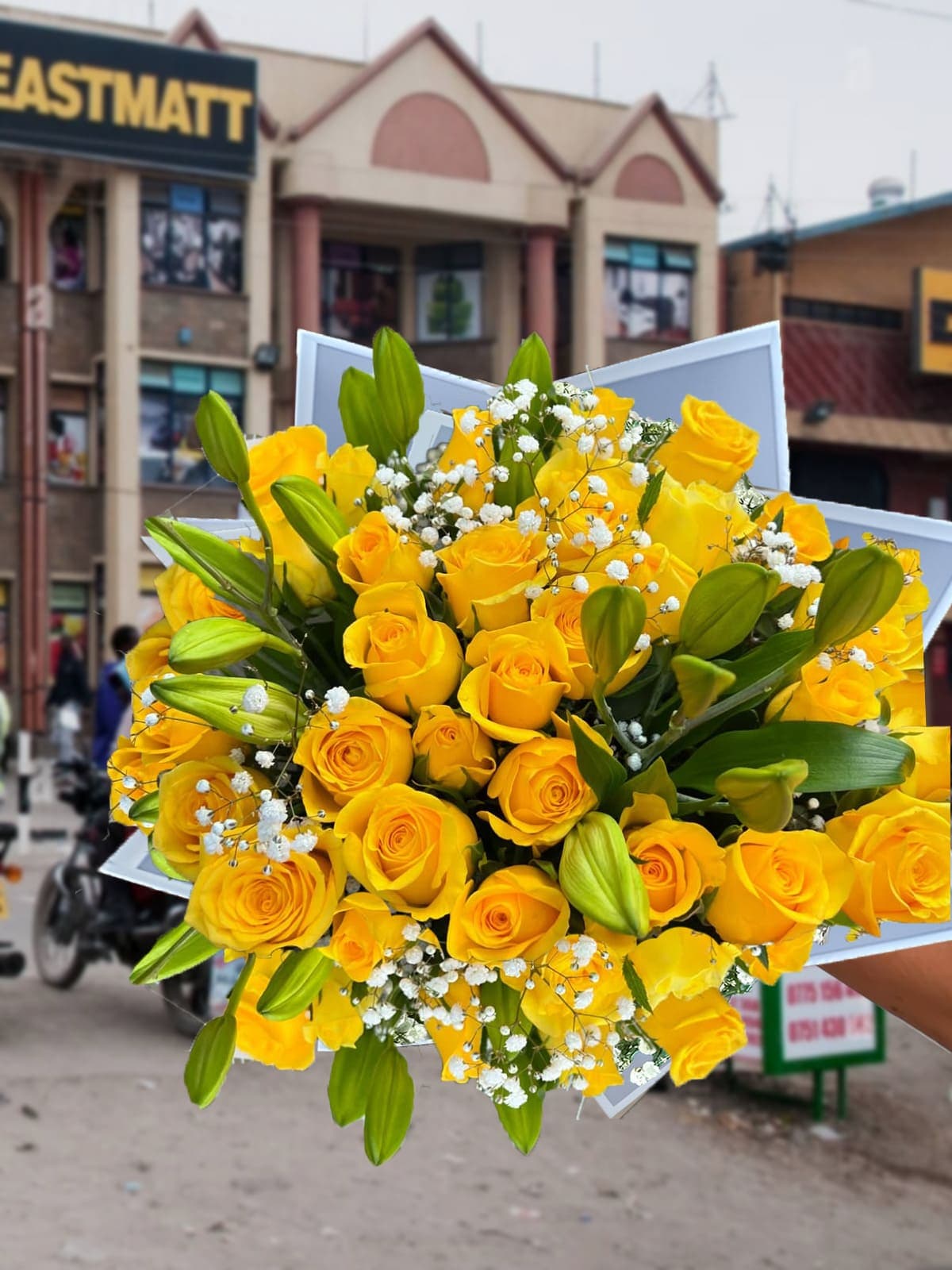 yellow flower bouquet